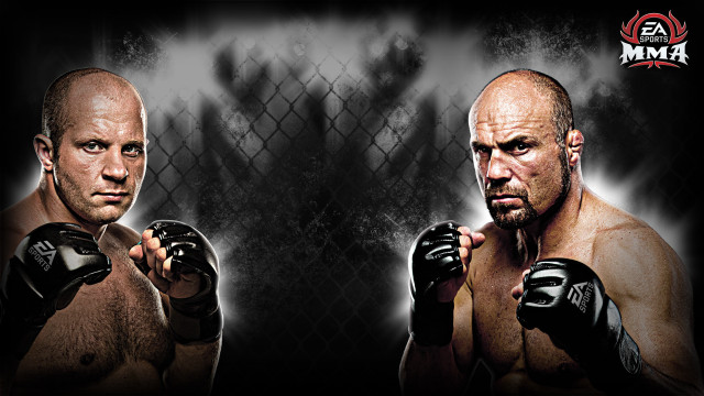 Two men black boxing gloves free wallpaper - medium preview image
