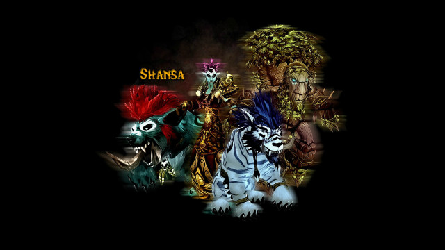 Animated animals black background shamsha free wallpaper - medium preview image