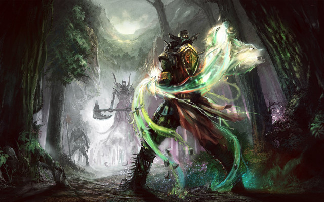 Man forest sword demon back #2 free wallpaper - medium preview image