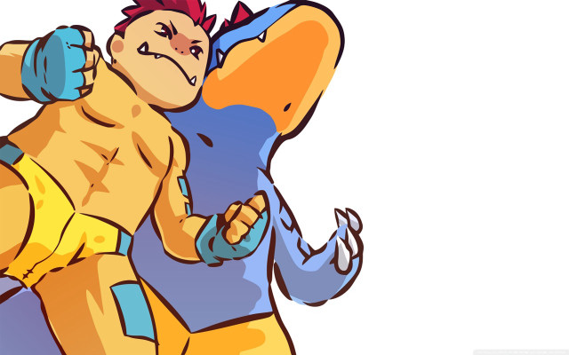 Cartoon character hugging another character free wallpaper - medium preview image