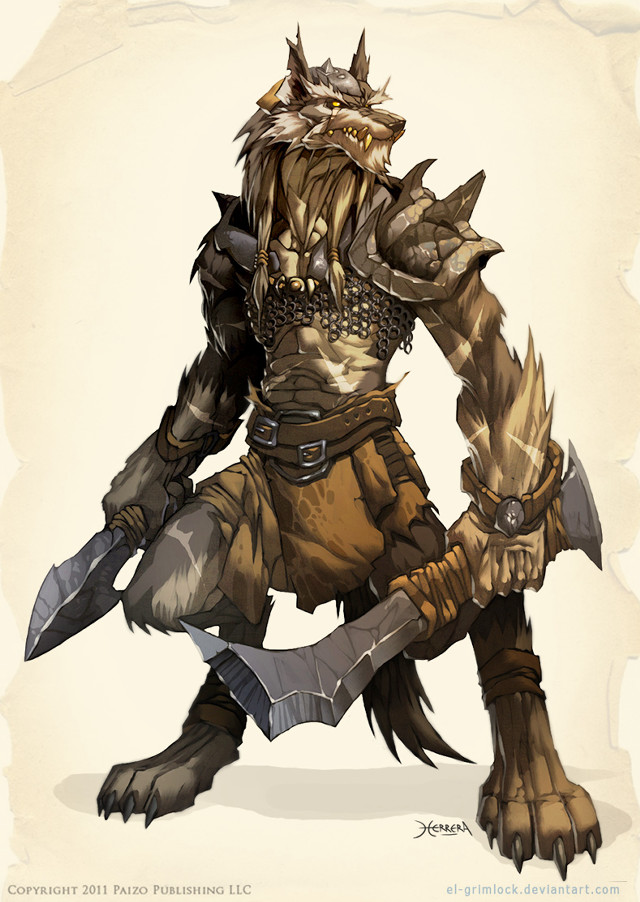 Furry creature sword armor back free wallpaper - medium preview image