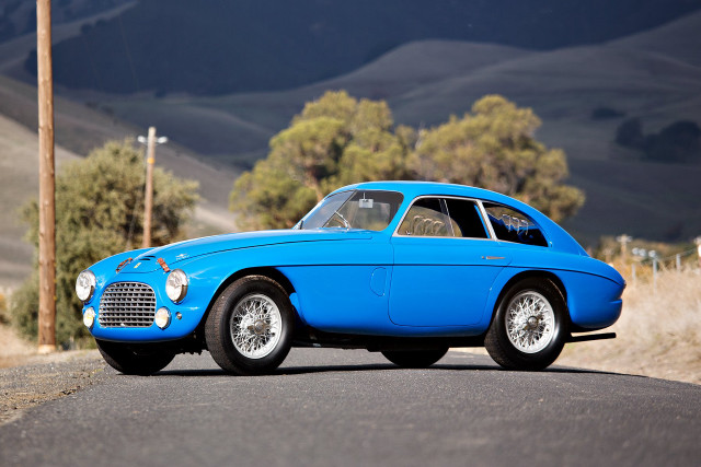 Blue car parked mountains telephone free wallpaper - medium preview image