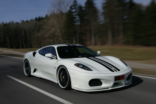 White sports car driving forest #5 free wallpaper - medium preview image