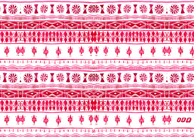 Red white pattern stripe side free wallpaper - medium preview image