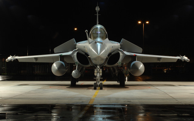 Jet fighter runway night person free wallpaper - medium preview image