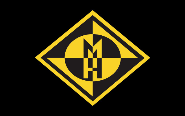 Yellow black logo letter h free wallpaper - medium preview image