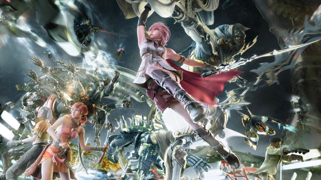 Anime characters giant screen demon free wallpaper - medium preview image