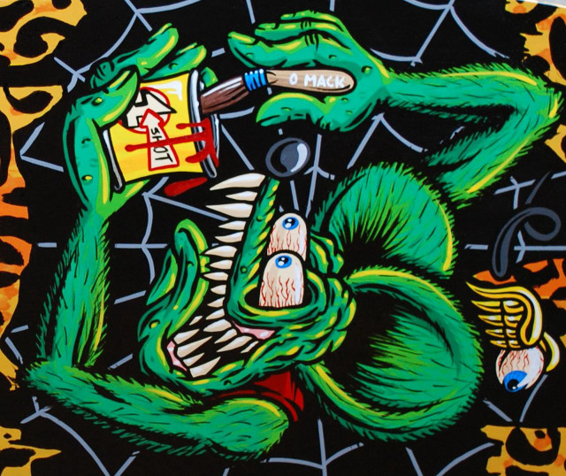 Green monster chips knife mouth free wallpaper - medium preview image