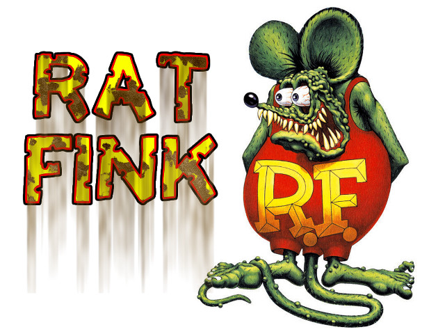 Rat fink pipe sign chest free wallpaper - medium preview image
