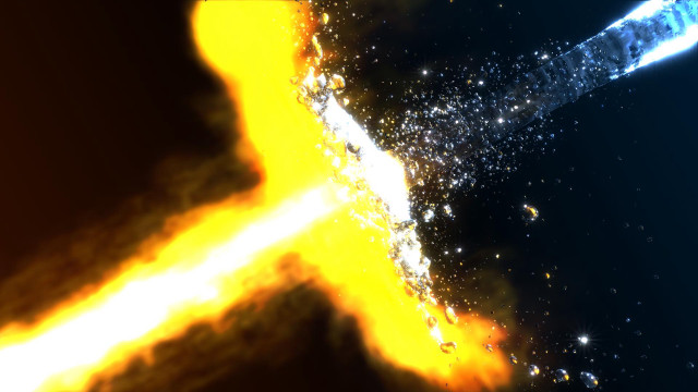 Bright yellow black object fire free wallpaper - medium preview image