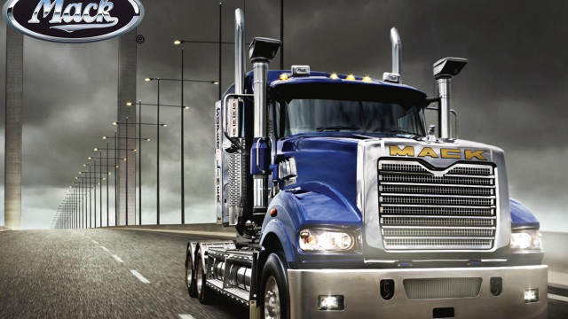 Blue truck cloudy sky matte free wallpaper - medium preview image