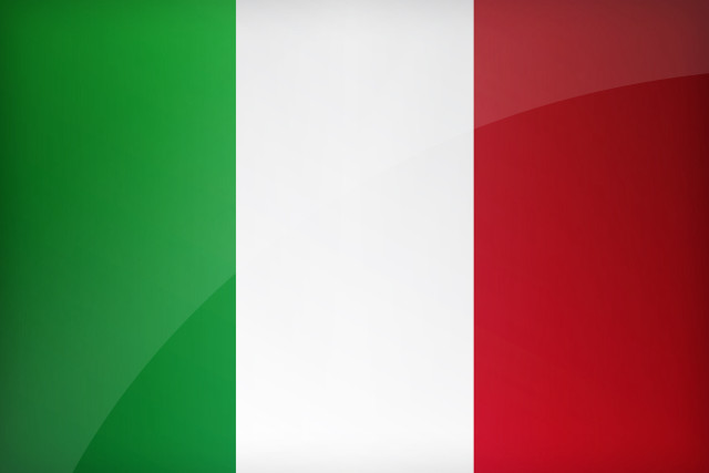 Italy flag shiny metal frame free wallpaper - medium preview image