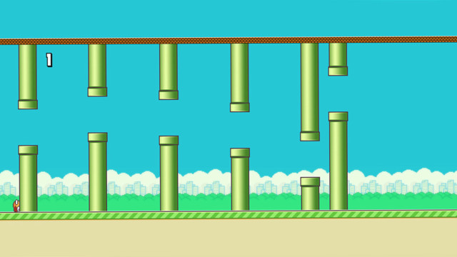 Man running track sky columns free wallpaper - medium preview image