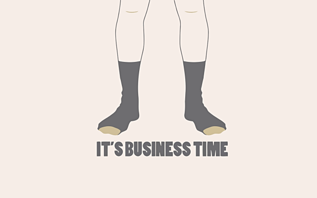 Business time mans legs socks free wallpaper - medium preview image