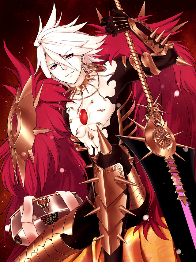 Woman red hair sword red #2 free wallpaper - medium preview image