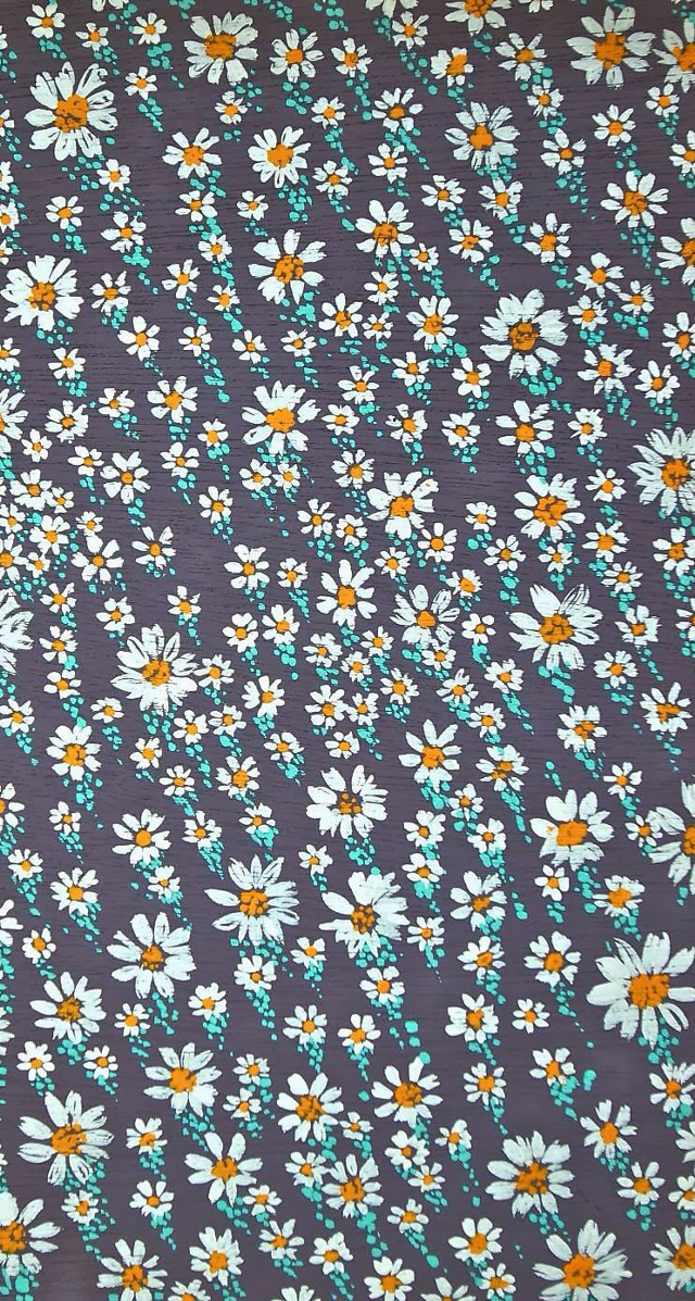 Blue yellow flower fabric white free wallpaper - medium preview image