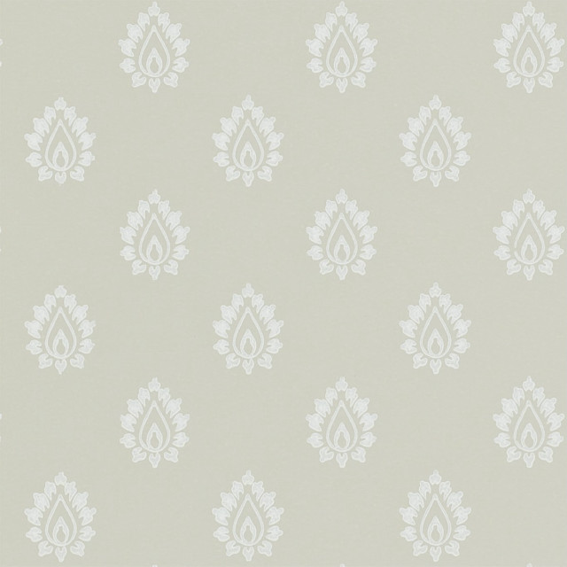 White wallpaper leaves flowers pattern #2 free wallpaper - medium preview image