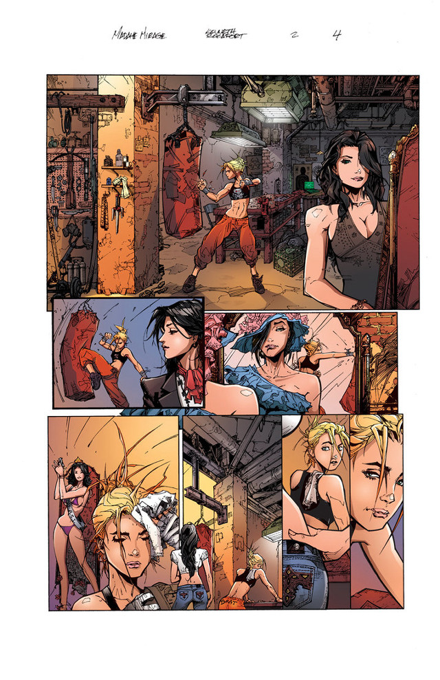 Comic book woman bikini man free wallpaper - medium preview image