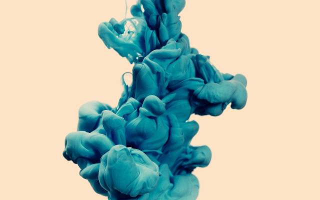 Blue liquid floating air light free wallpaper - medium preview image