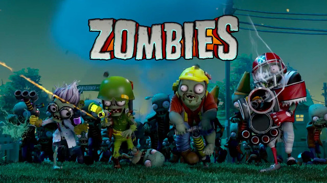 Zombies field sky background gun free wallpaper - medium preview image