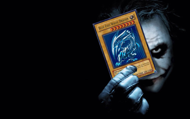 Creepy card face expression person free wallpaper - medium preview image