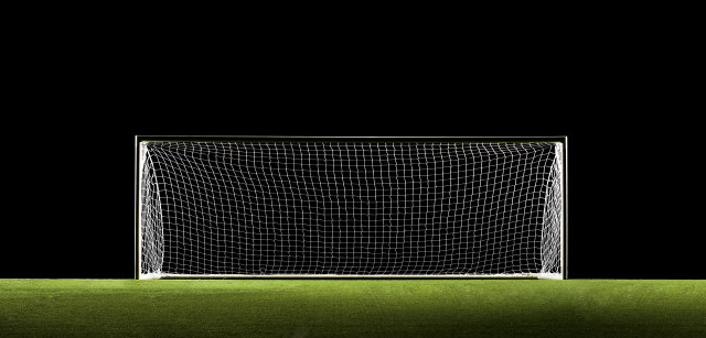 Soccer goal green field black free wallpaper - medium preview image