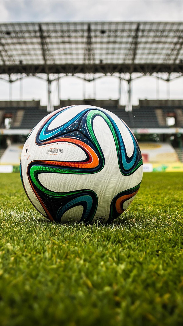 Soccer ball green field stadium #3 free wallpaper - medium preview image