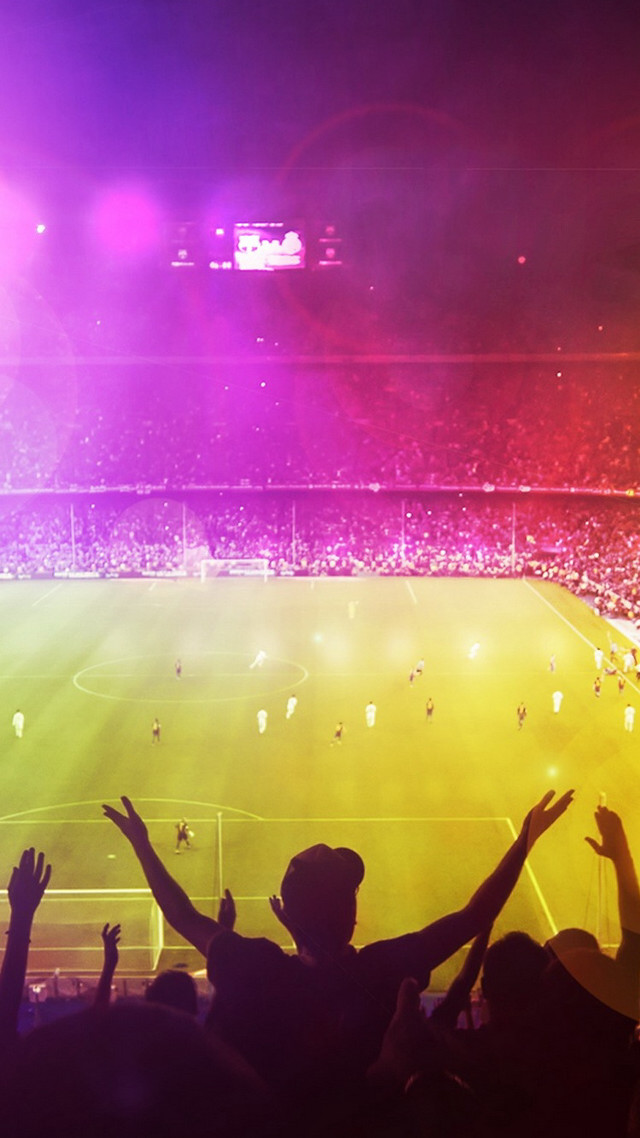 Crowd soccer game stadium hands free wallpaper - medium preview image