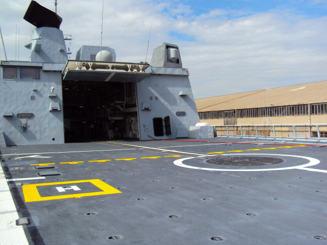 Large ship open ramp cloudy free wallpaper - medium preview image
