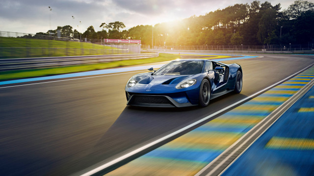 Blue sports car race track #13 free wallpaper - medium preview image