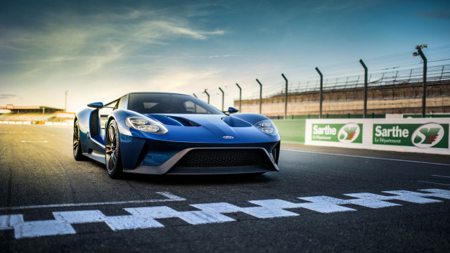 Blue sports car race track #18 free wallpaper - medium preview image