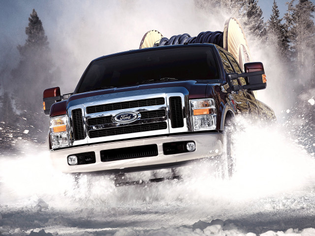 Truck surfboard snow covered ground free wallpaper - medium preview image