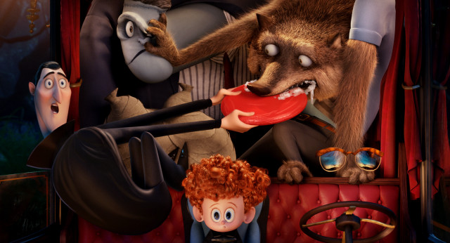 Cartoon character fed red frisbee free wallpaper - medium preview image