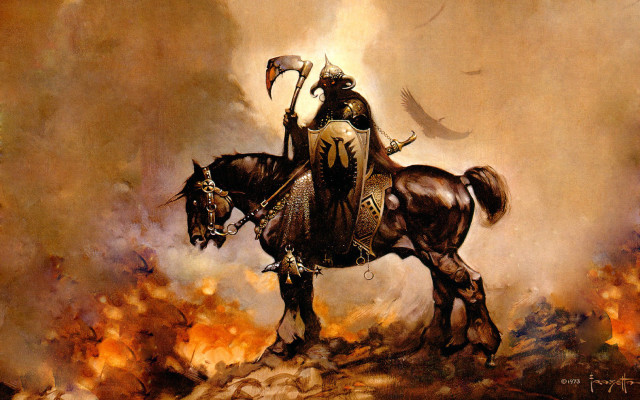 Man riding horse hammer bird free wallpaper - medium preview image