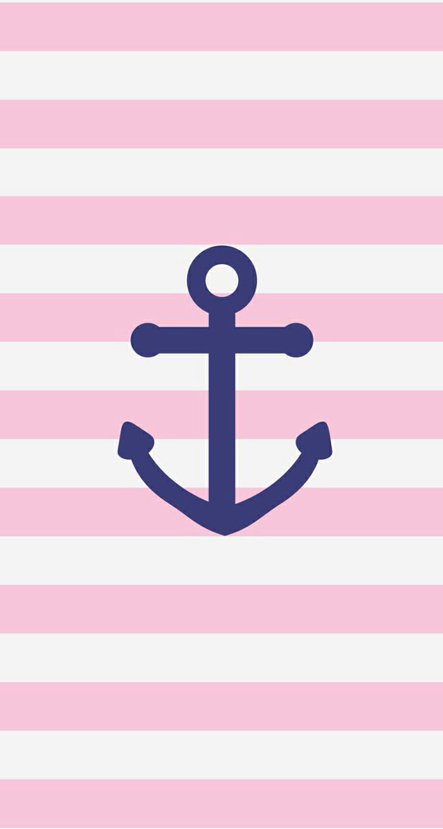 Pink white striped wall anchor free wallpaper - medium preview image