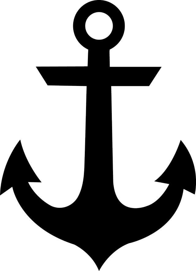 Anchor arrow black white image free wallpaper - medium preview image