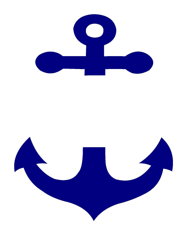 Anchor arrows white background blue free wallpaper - medium preview image