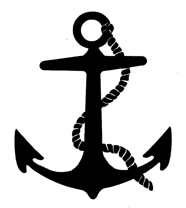 Anchor rope black white image free wallpaper - medium preview image