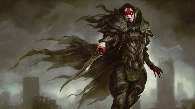 Man costume knife city smoke free wallpaper - medium preview image