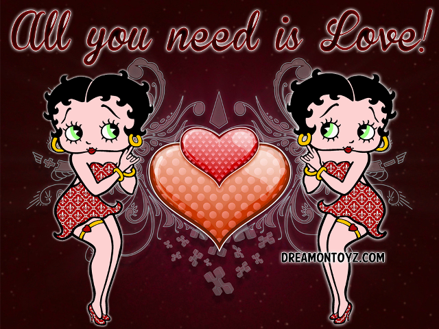 Love cartoon girls heart fireworks free wallpaper - medium preview image