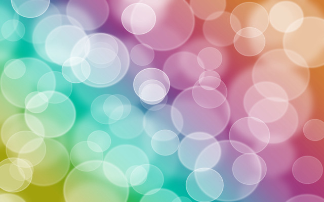 Blurry rainbow background circles of free wallpaper - medium preview image