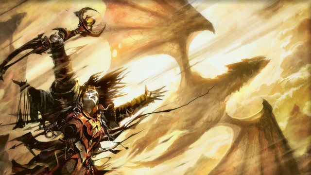 Demon with sword demon on free wallpaper - medium preview image