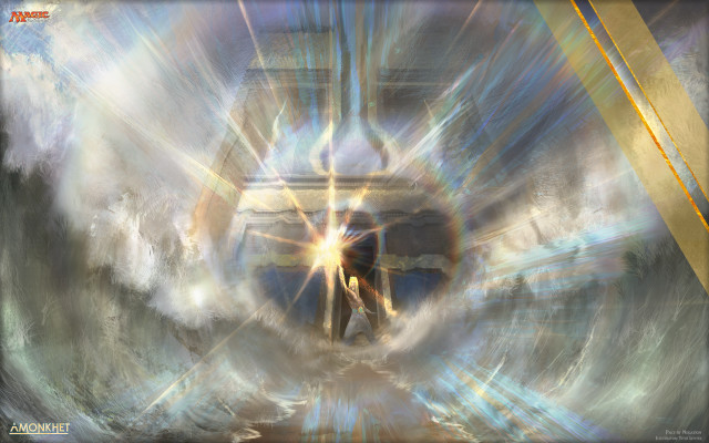 Tunnel light person standing center free wallpaper - medium preview image