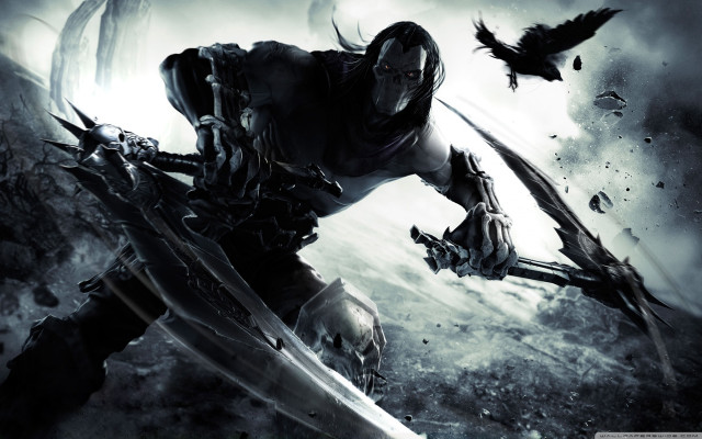 Man sword bird flying sky free wallpaper - medium preview image