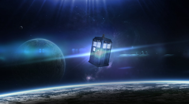 Tardish floating sky planet sunbeam free wallpaper - medium preview image