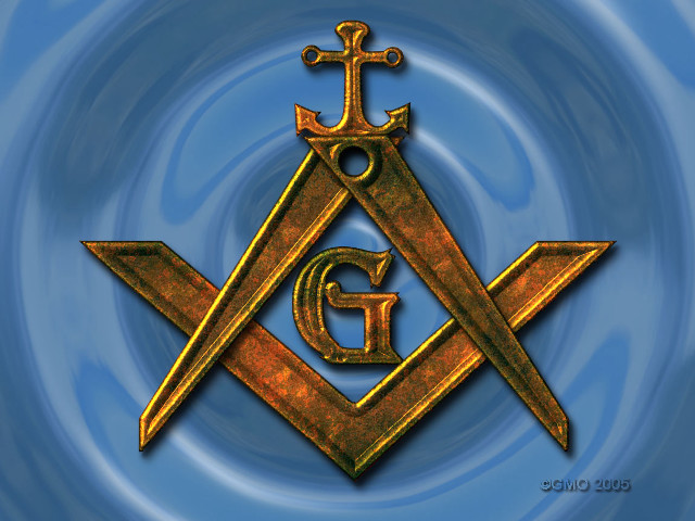 Gold masonic symbol cross letter free wallpaper - medium preview image