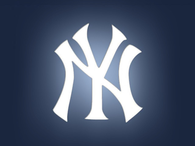 Yankees logo dark background blue free wallpaper - medium preview image