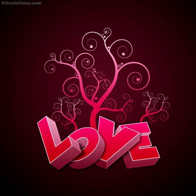 Love tree swirls artistic designs free wallpaper - medium preview image