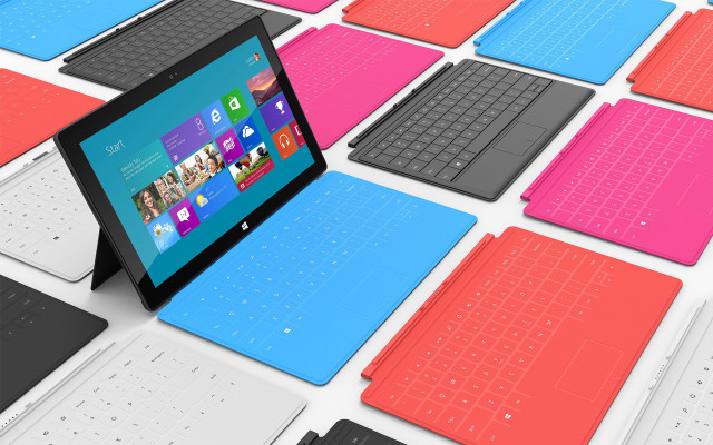 Tablet keyboard colorful display product free wallpaper - medium preview image