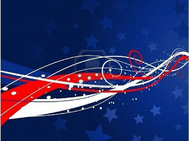 Patriotic background stars swirls blue #2 free wallpaper - medium preview image